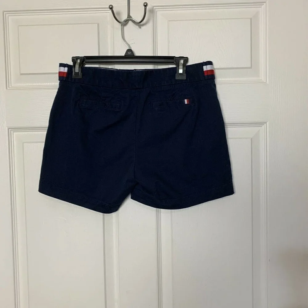 Tommy Hilfiger Shorts Womens 6 Blue Chino Outdoor Cotton Stretch Casual